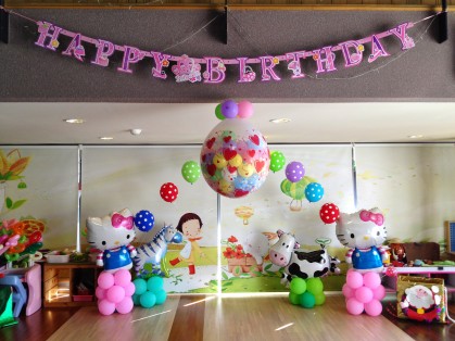 1120台南生日派對魔術小丑氣球表演+黃色小鴨人偶 (1)